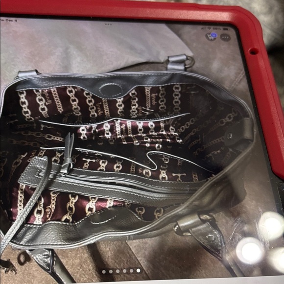 Tignanello Metallic Gray Shoulder Bag, very gently used, taken care of - Picture 6 of 7